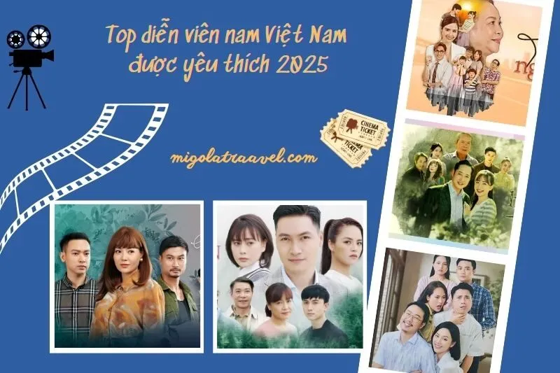 Top diễn viên nam Việt Nam được yêu thích và nổi bật hiện nay 2025